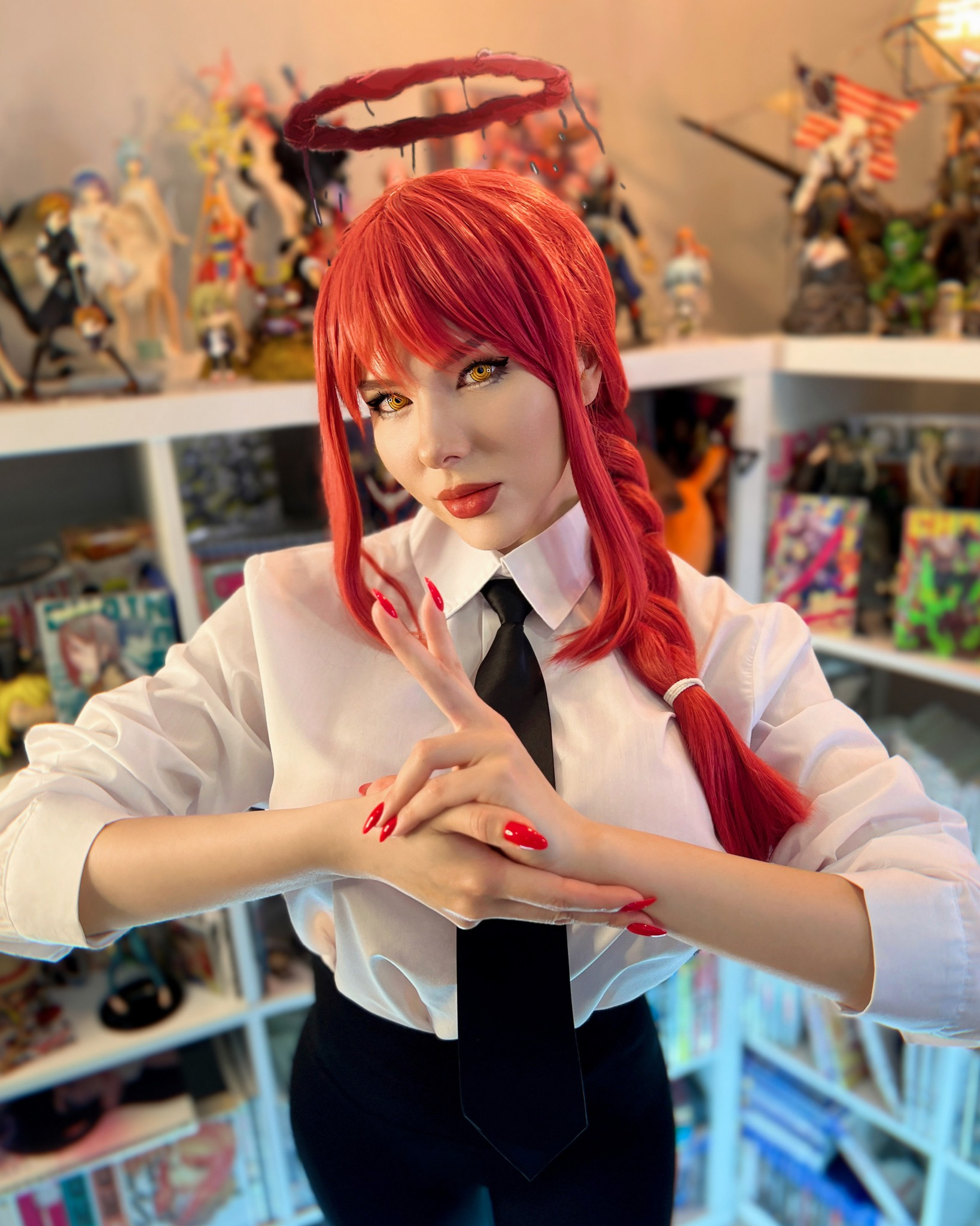 Xkalty’s Bold White Black Widow Cosplay Stuns Fans 4 Xkalty's daring Black Widow cosplay
