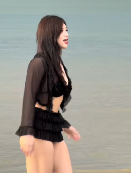 Wrestler Anh Tho Stuns Fans with Bikini Look 9 Anh Tho posing in casual wear