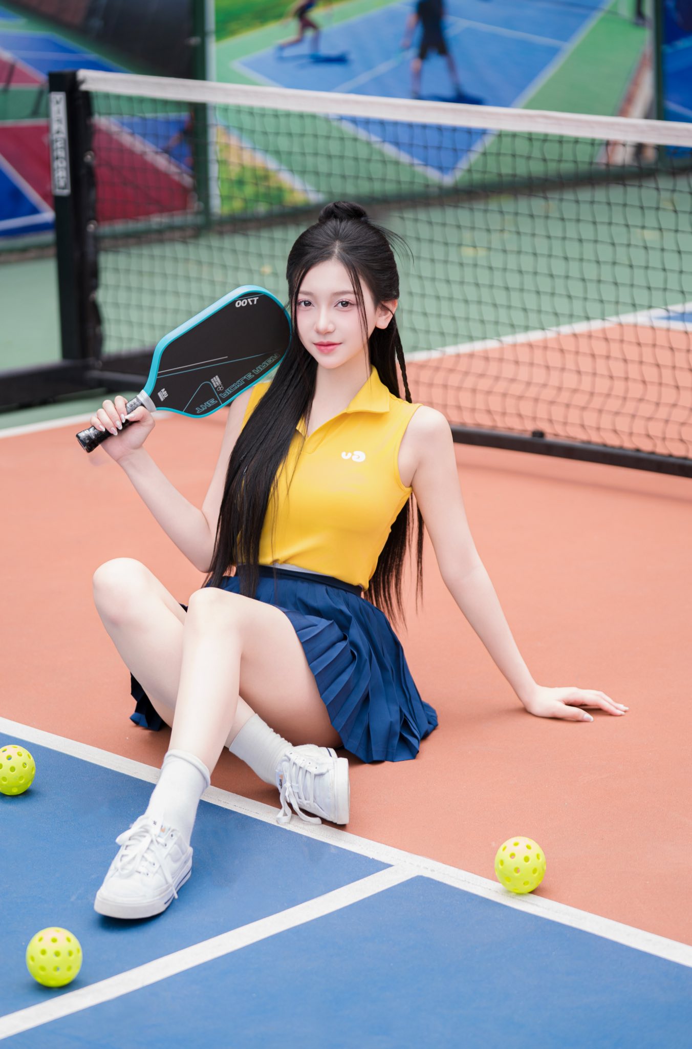Meet Thuy Dung Nguyen, The Stunning Pickleball Star 2 Thuy Dung Nguyen smiling on court