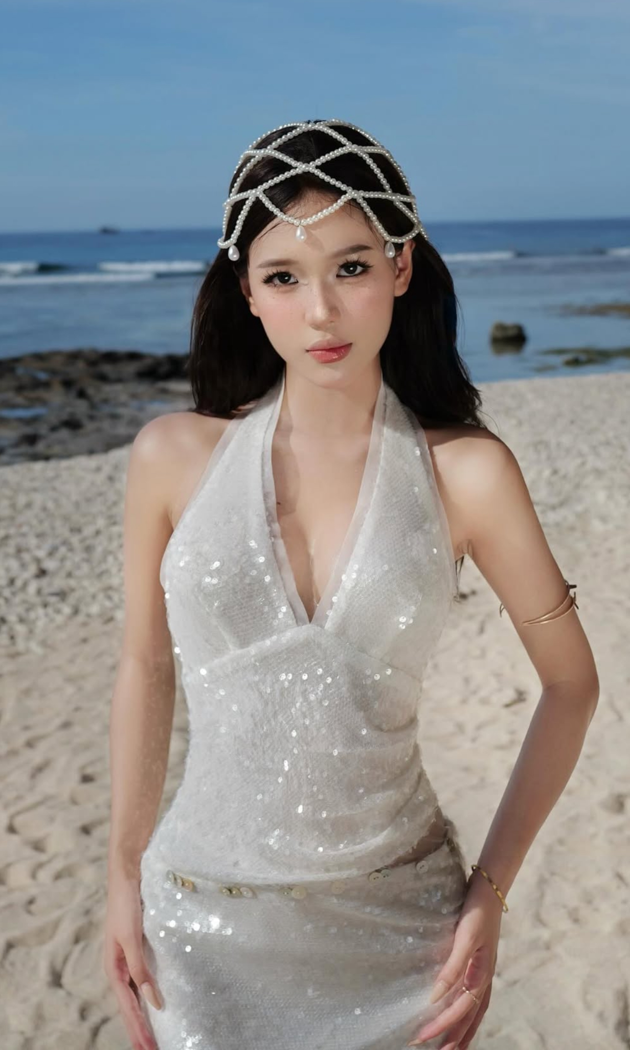 TikTok Star Wyn Anh Stuns in Sexy Bikini Photos 8 Wyn Anh shines confidently under the bright sun, radiating beach goddess vibes.
