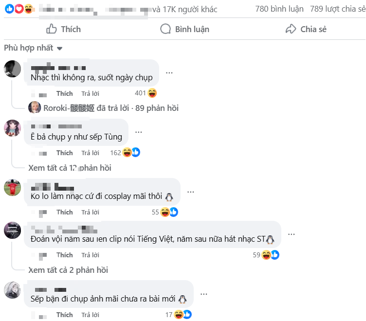 Cosplayer Who Looks Just Like Sơn Tùng M-TP Wows Fans in Vietnam 10 Screenshot of Roroki's social media post