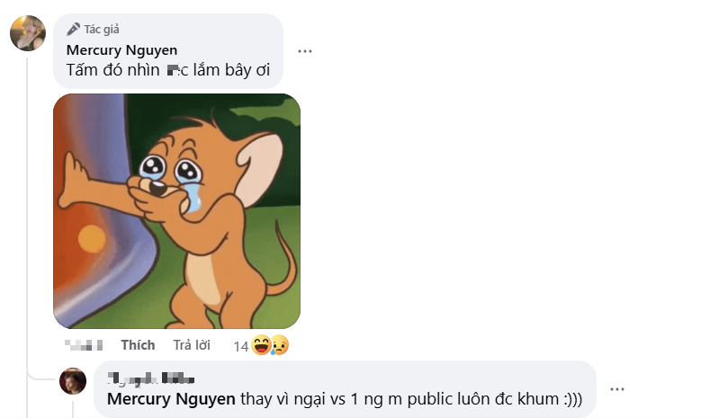 Mercury Nguyễn's follow list showing no connection with the stranger