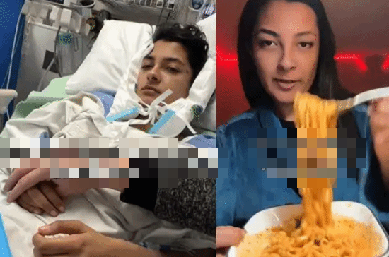 Streamer Claims Spicy Noodles Gave Her Stomach Ulcers, Demands $15M 1 Canadian streamer Wasim in hospital bed