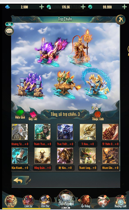Team progression and upgrades
