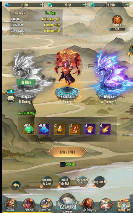 Divine weapons and skills