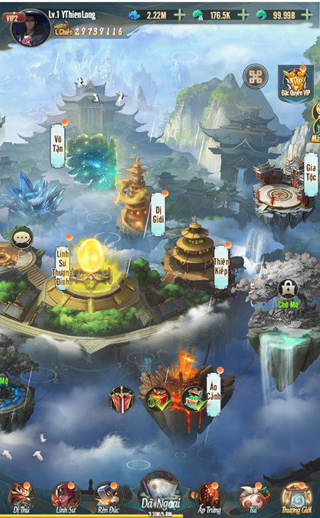 Gear and upgrades in Họa Thượng Cổ