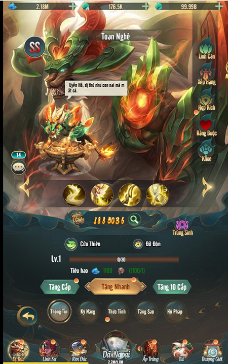 Skill tree and customization