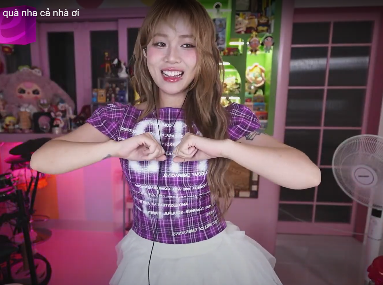 During the livestream, MisThy got playful while doing the dance challenge.
