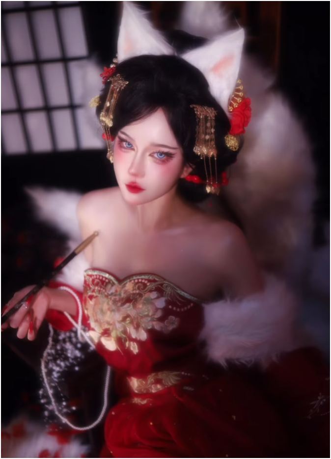 Phan Hoàng Thiên Thy’s Stunning Ahri Cosplay Wows Fans 6 Phan Hoàng Thiên Thy Ahri cosplay full body