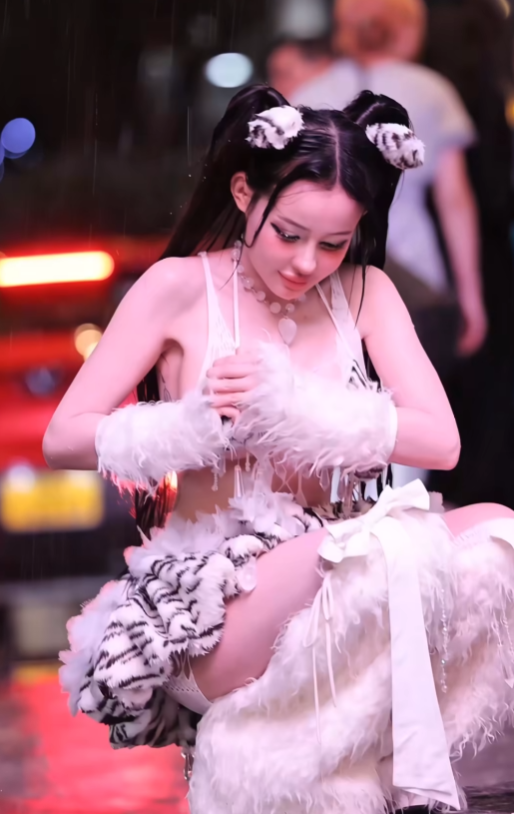 Ngân 98’s Rain-Soaked Doll Look Shocks Fans 6 Ngân 98 soaked doll cosplay in the rain