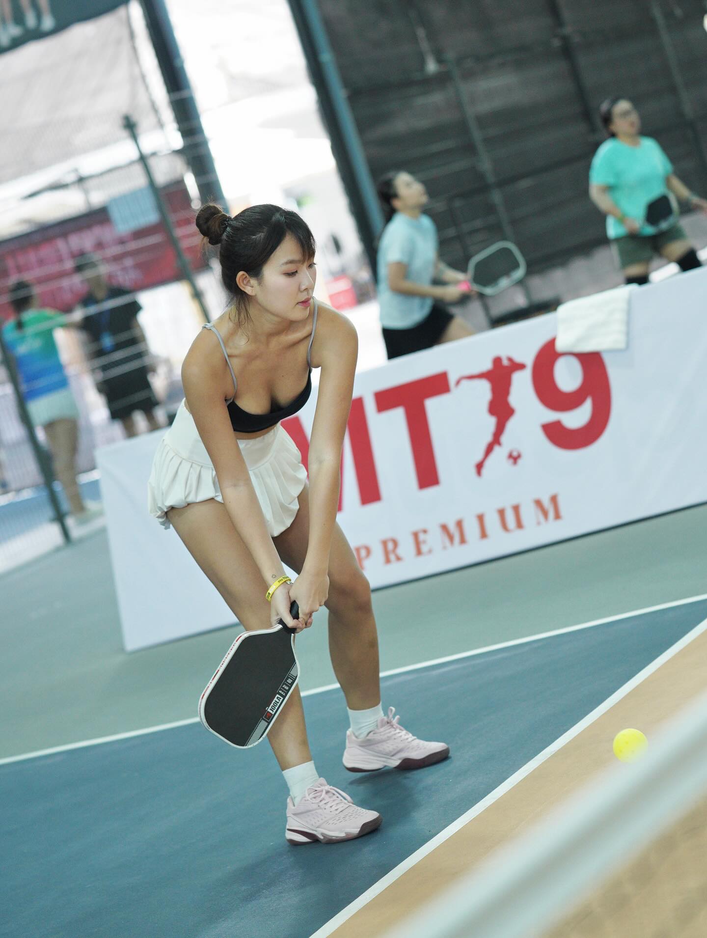 Pickleball Star Ms.Kim Faces Drama, Reveals Supportive Partner 2 Ms.Kim in action on the pickleball court