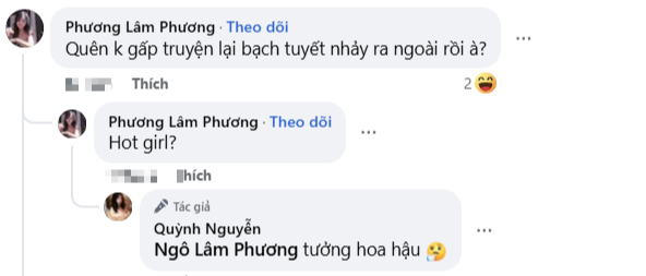 Ngô Lâm Phương's comment praising Quỳnh Nguyễn