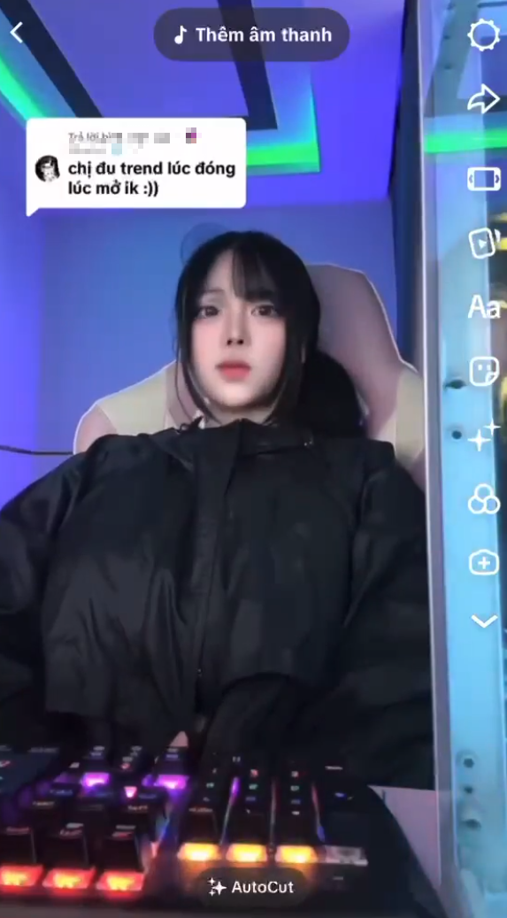 Pi Tiên Joins Viral Trend but Only for Her Hardcore Fans 2 Pi Tiên performing trend in private group