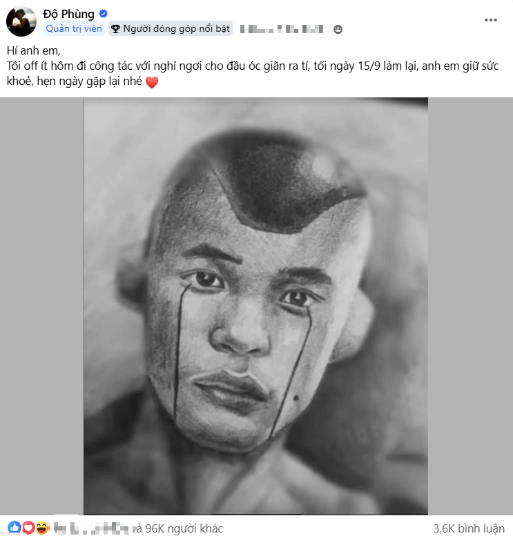 Remembering Độ Mixi’s Birthday and His Streaming Journey 4 Screenshot of Độ Mixi's announcement