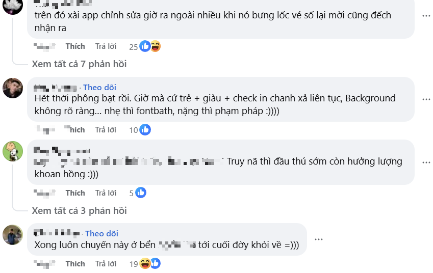 Screenshot of social media posts