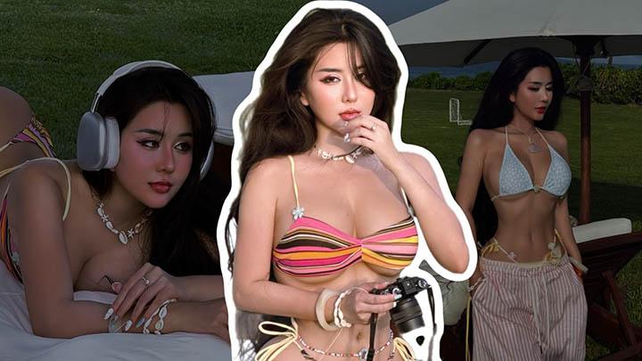 Ngoc Tran Stuns Fans with Summer Bikini Photos 1 Ngoc Tran posing outdoors in summer outfit