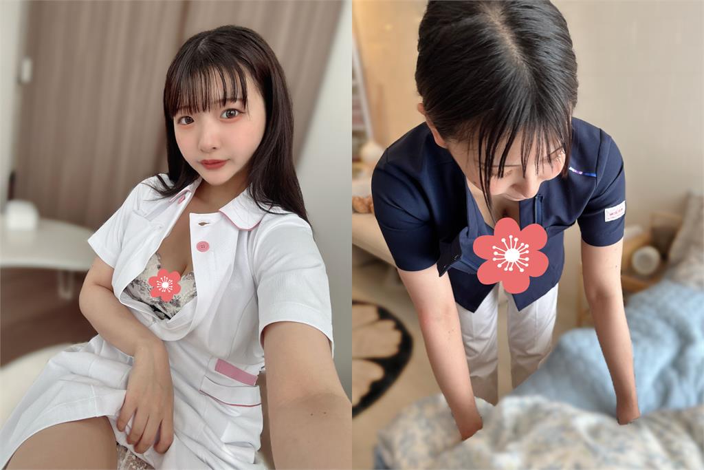 Young nurse posing for photos