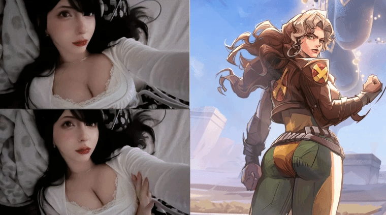 Demon_President modeling for Marvel's Rogue