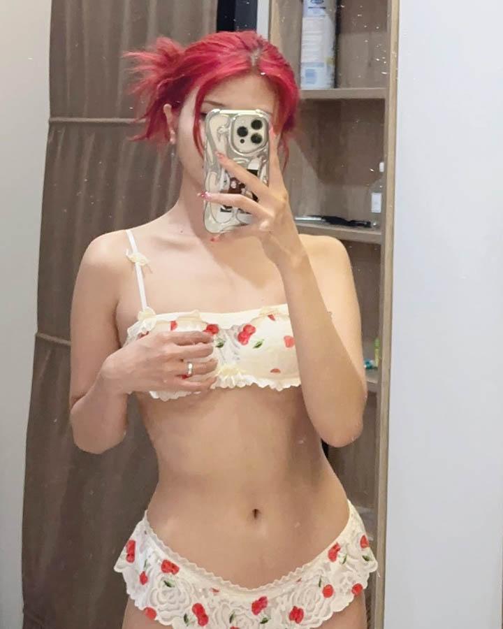 Charess confident and radiant in cosplay
