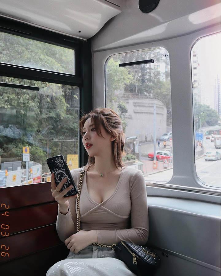 Hanee smiling brightly