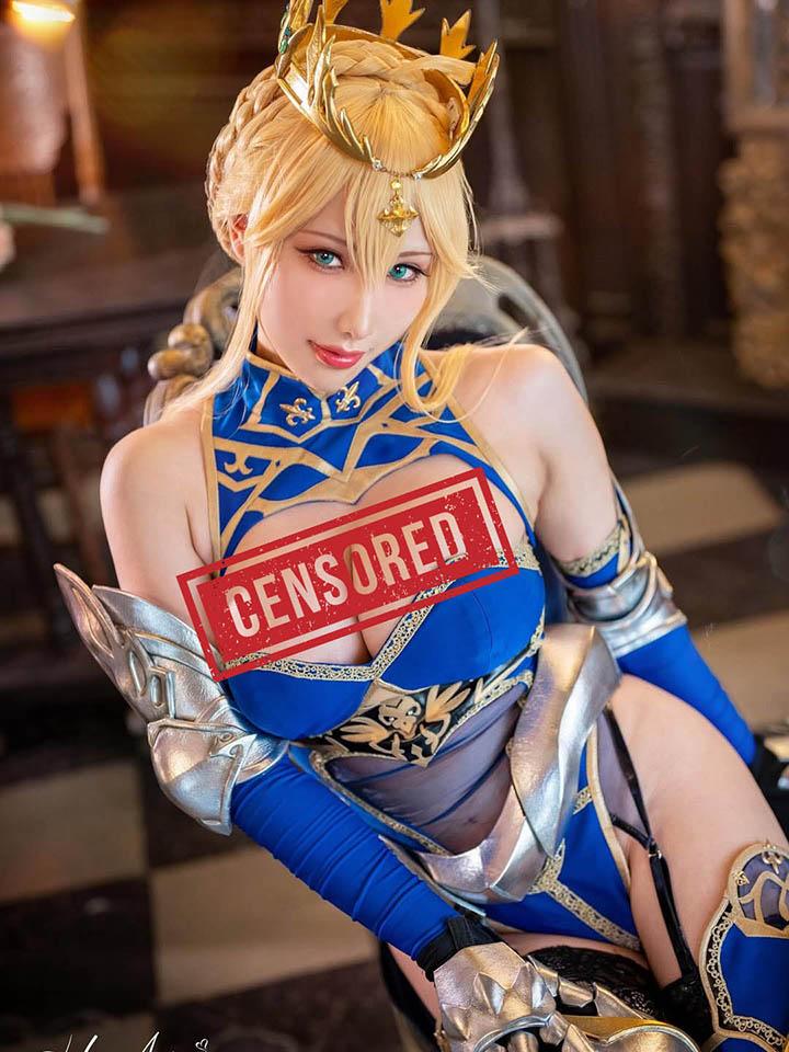 Hane Ame in a sexy cosplay outfit