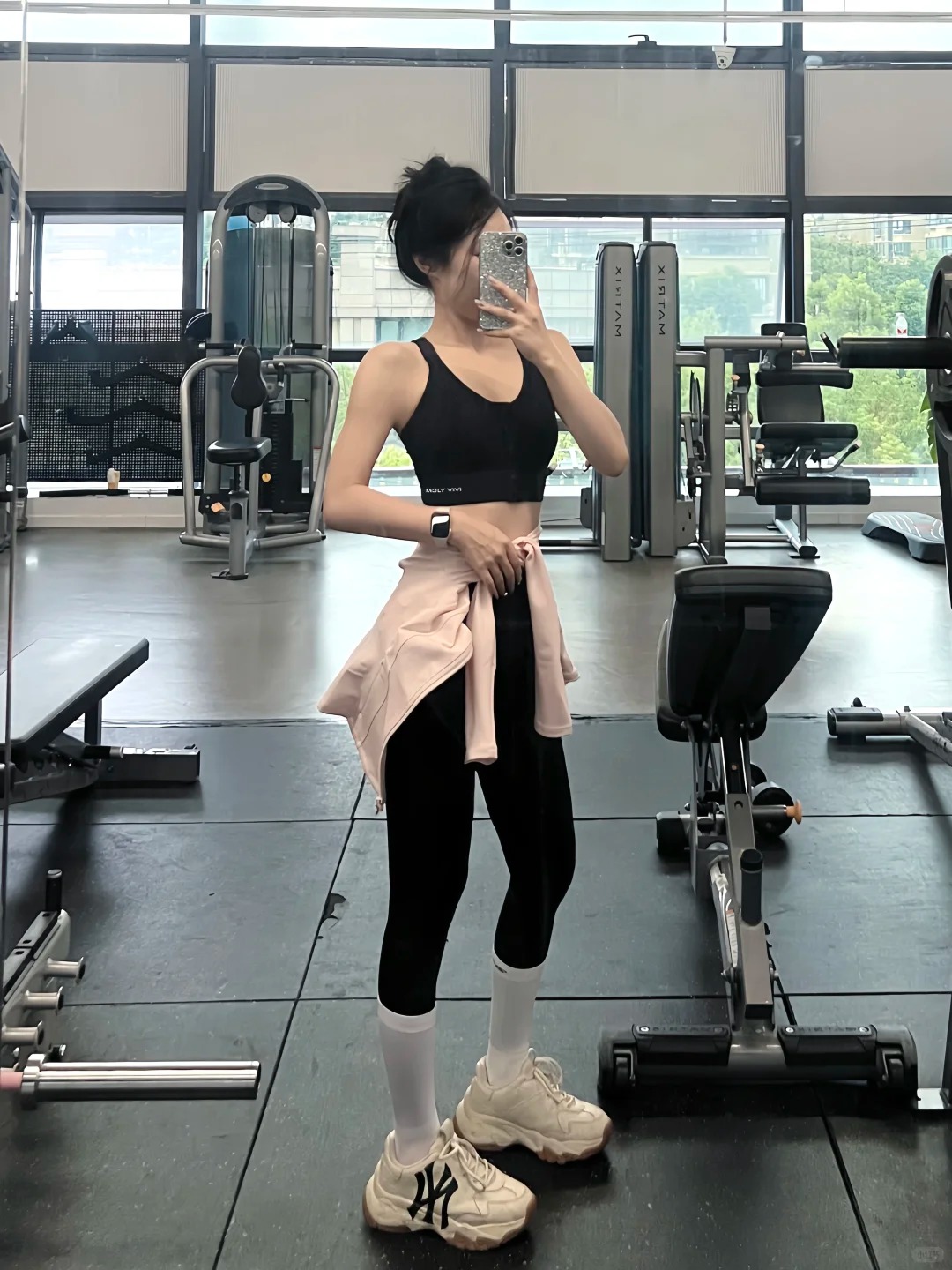 There are plenty of stylish gym outfits that aren’t too revealing or exposing sensitive areas (Illustration)