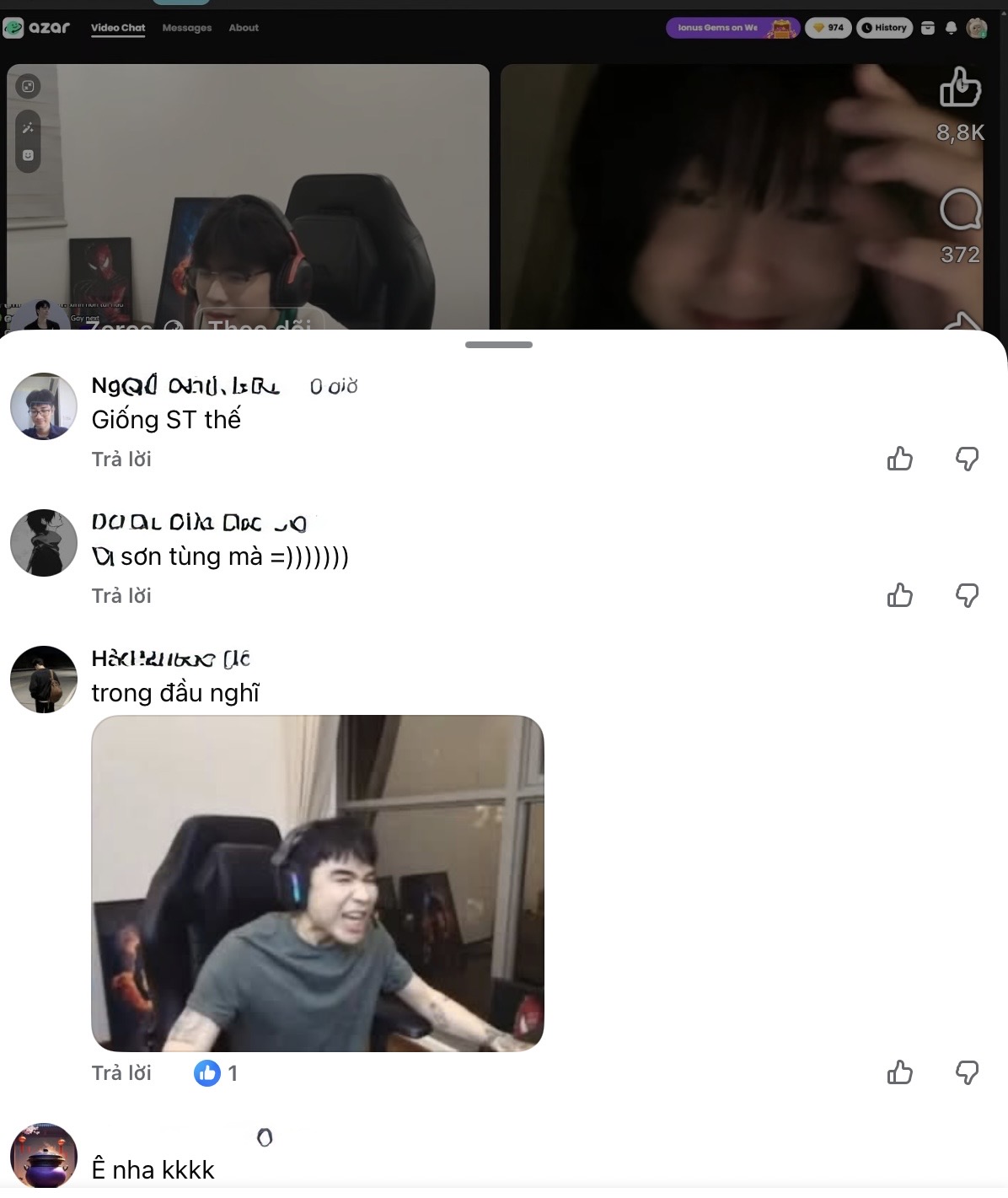 Zeros' Stream Goes Viral with Fan Who Looks Like Sơn Tùng M-TP 2 Zeros reacting to fan