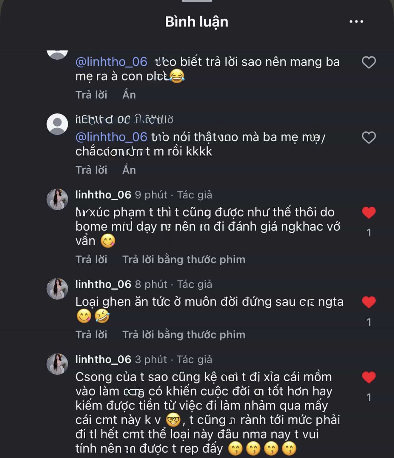 Linh Thỏ responds to critics