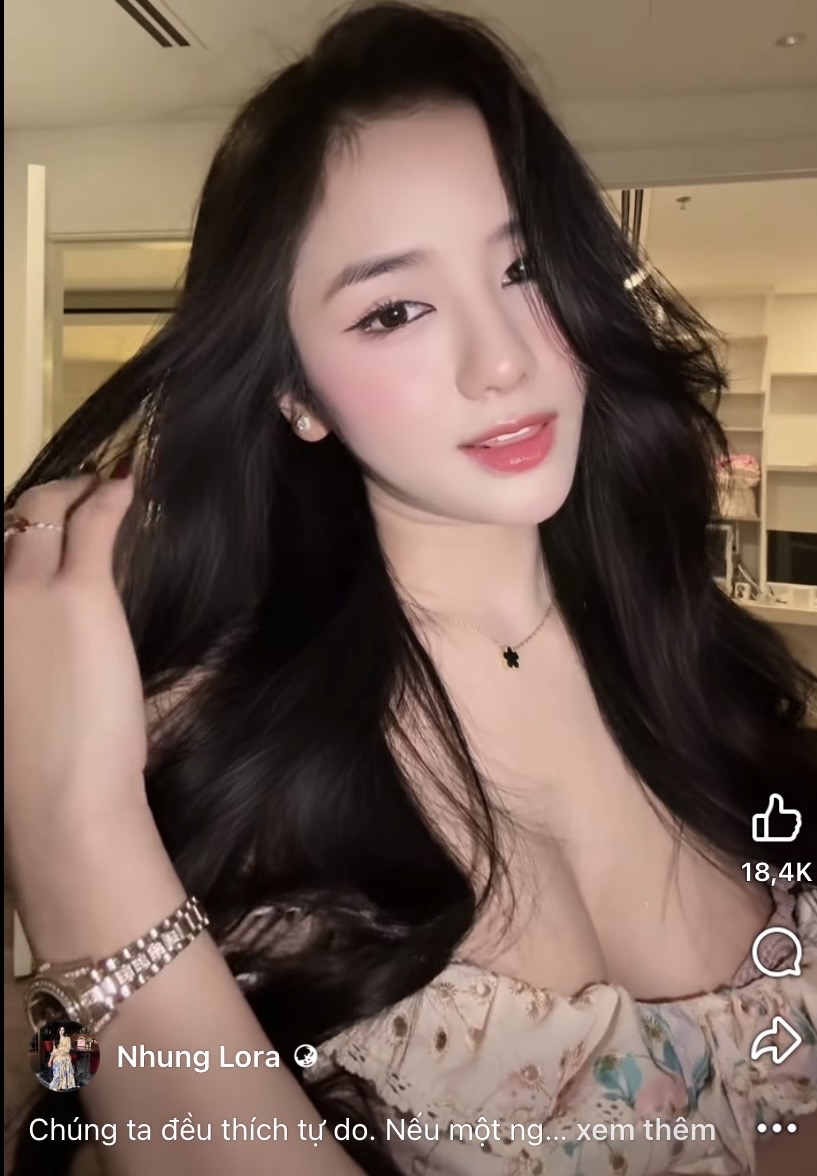 Nhung Lora smiling in casual look