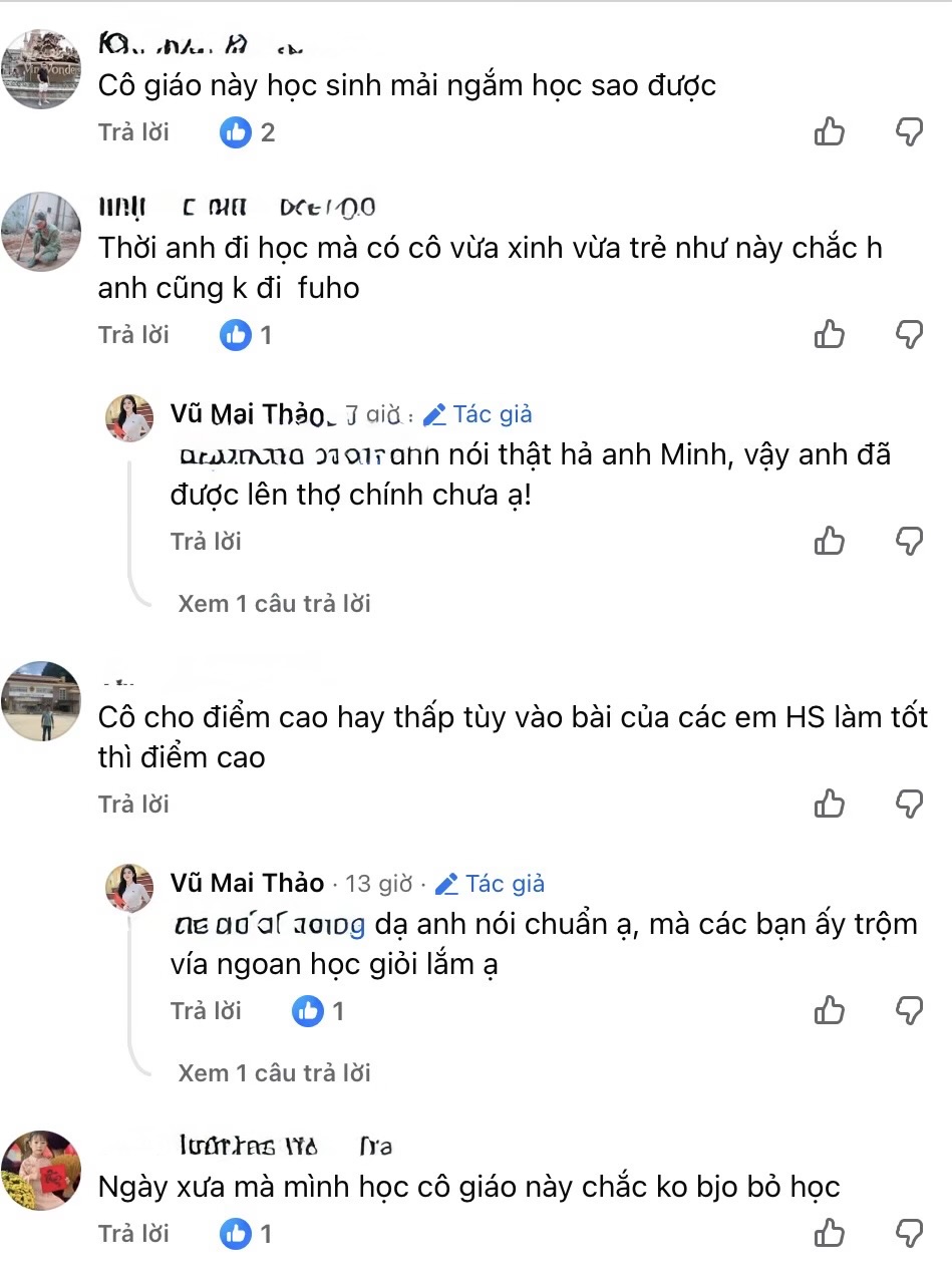 Vu Mai Thao interacting with fans