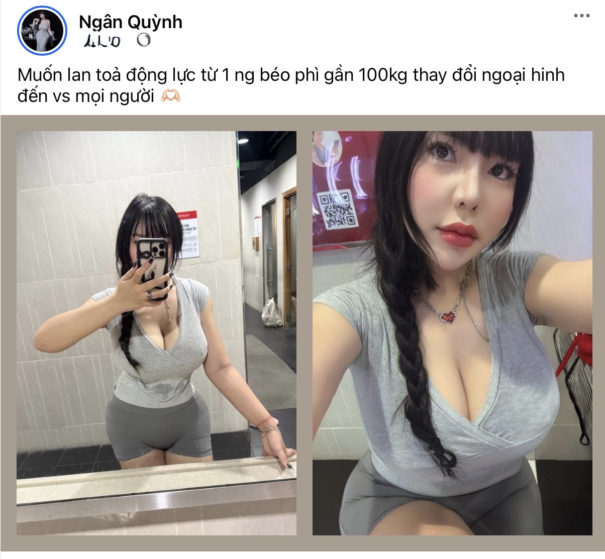 Ngân Quỳnh transformation photo