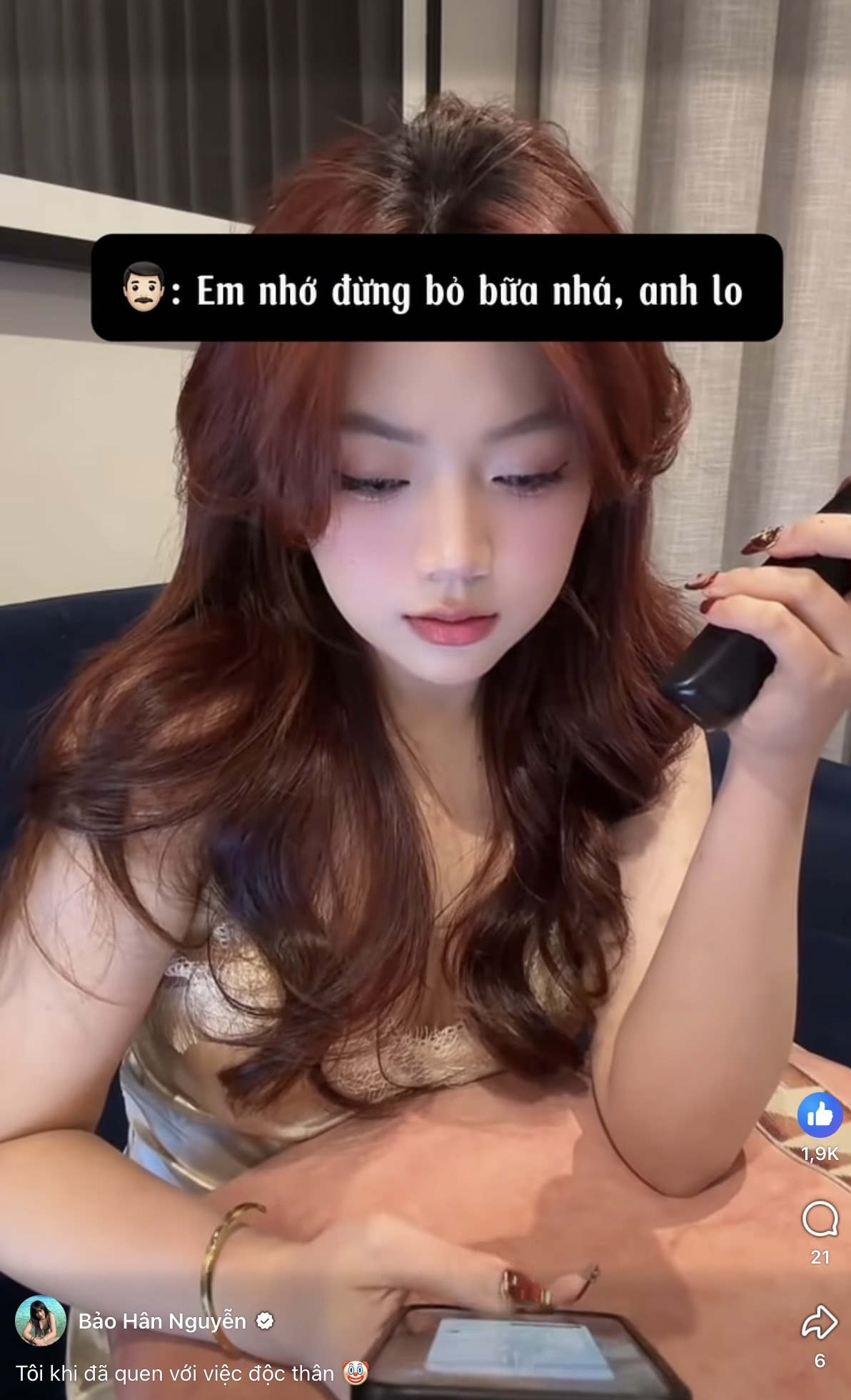 Bảo Hân Helia texting response