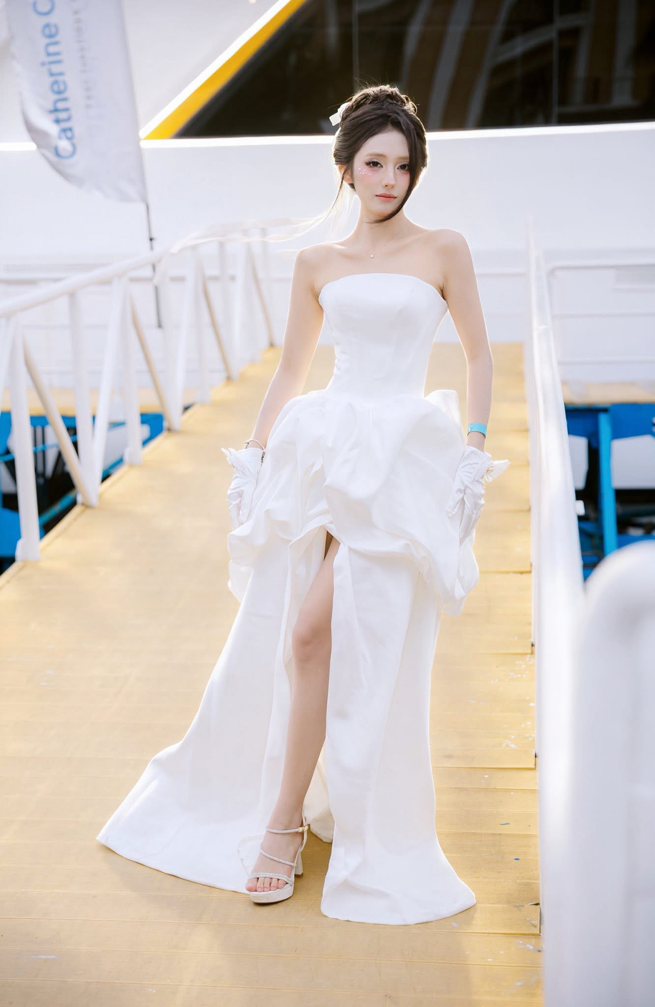 Nguyen Thu radiant birthday look