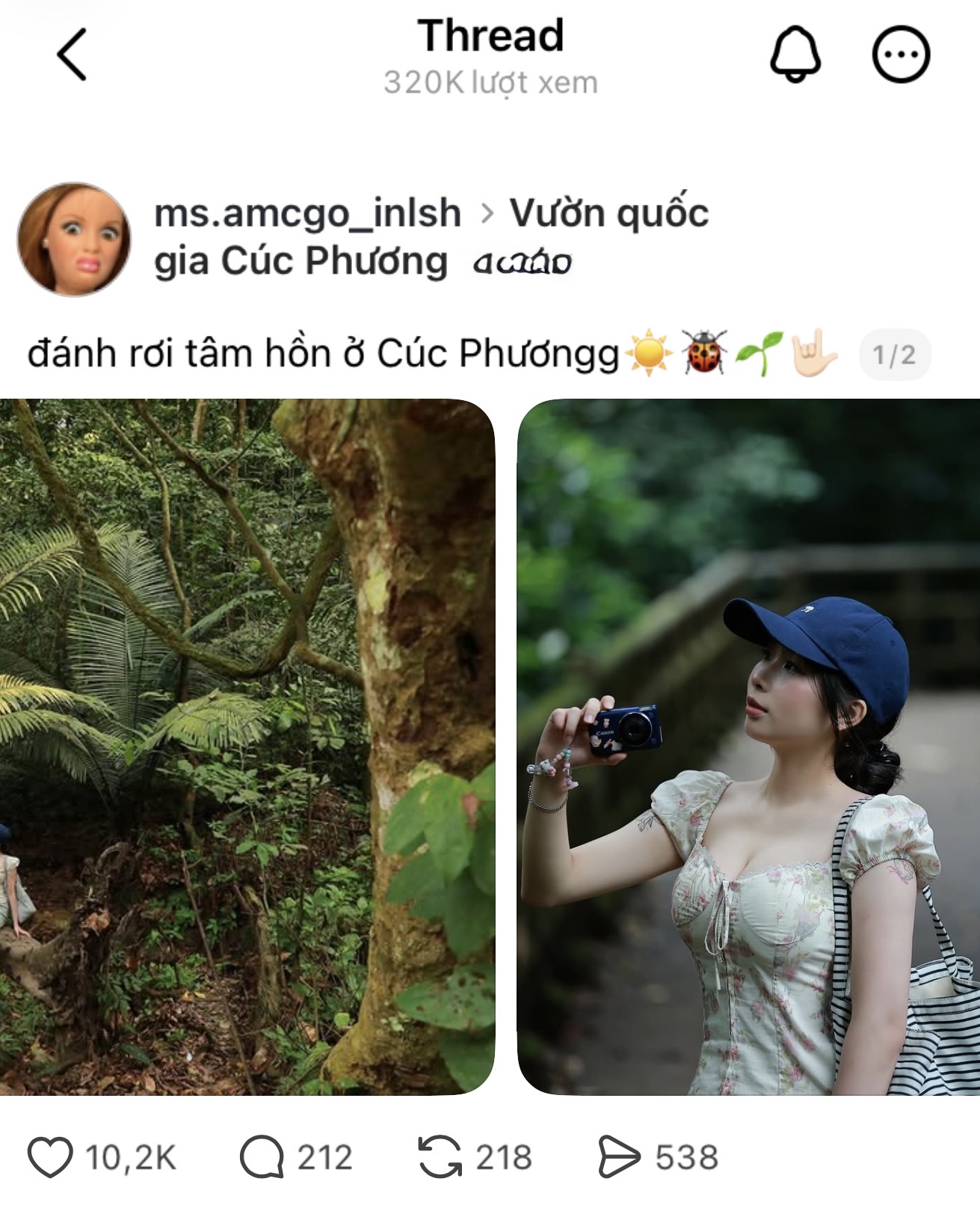 Girl posing with butterflies in forest