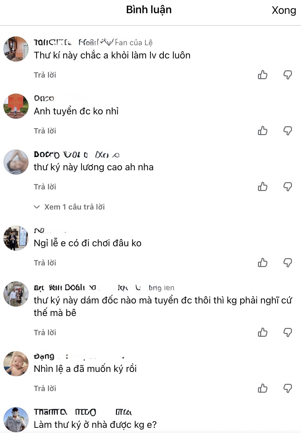 Le Dang's secretary look impresses fans