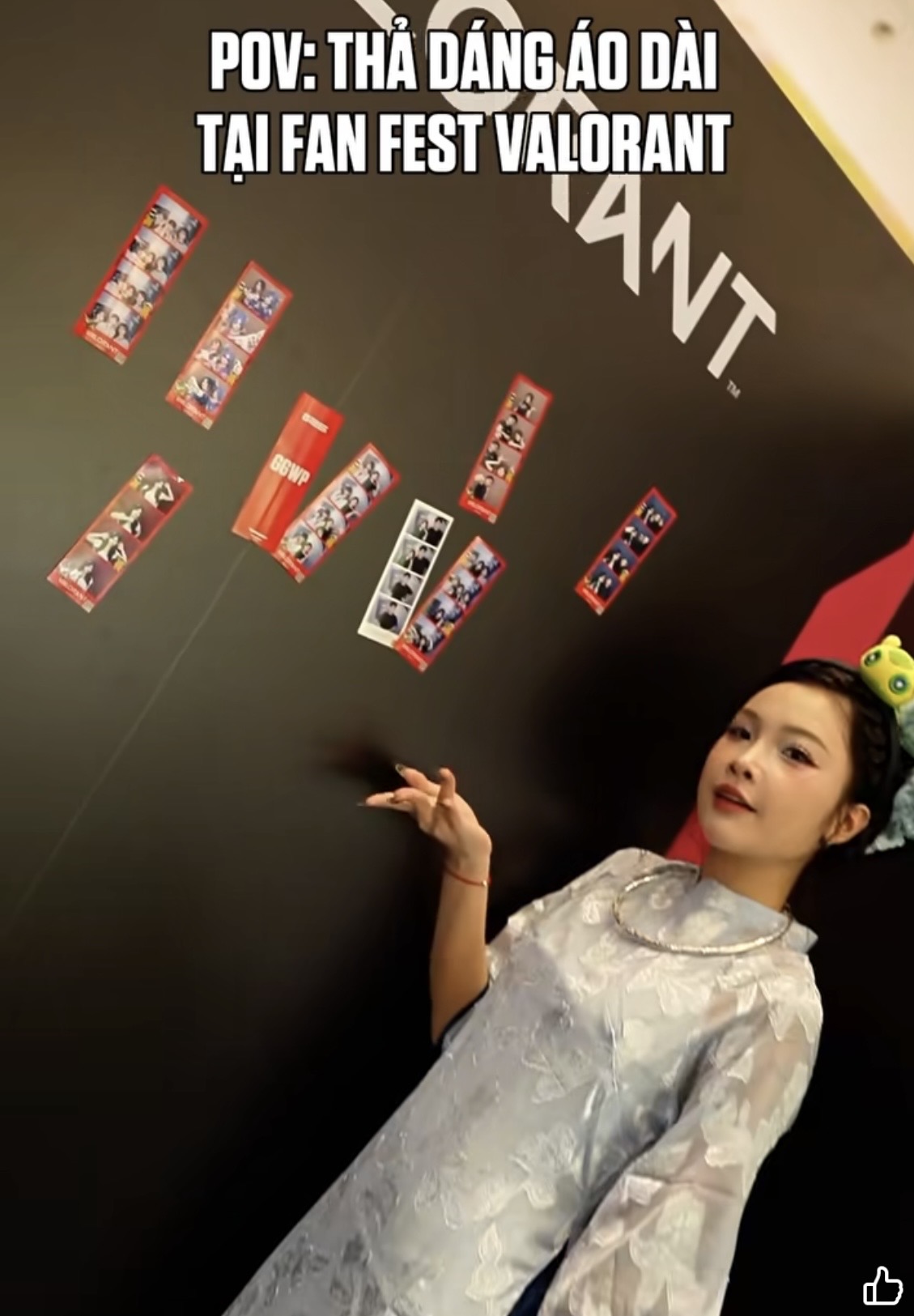 Nana smiling confidently at VALORANT event