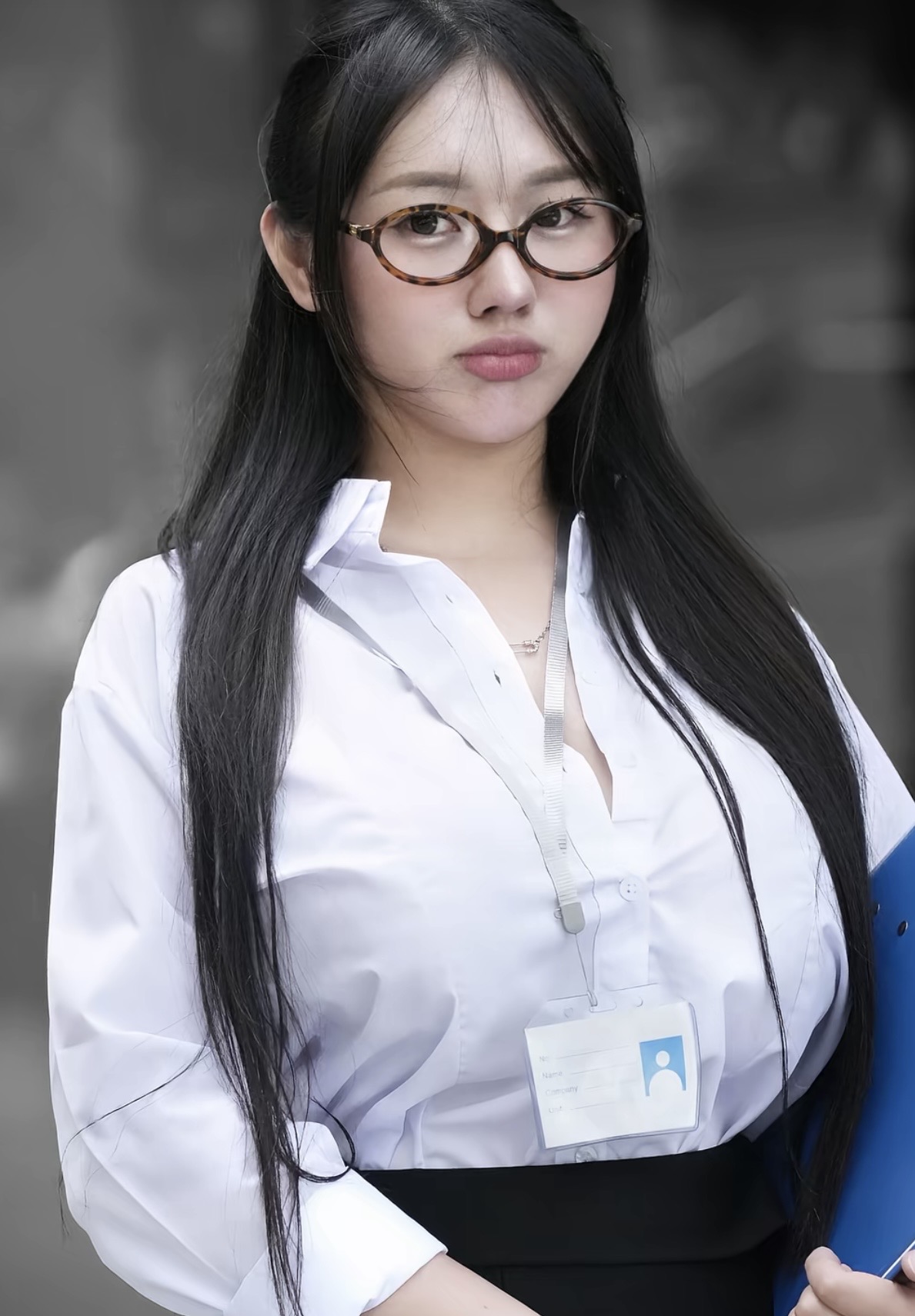 Zin's Stunning Switch from Kitchen Queen to Office Babe 4 Zin's confident look