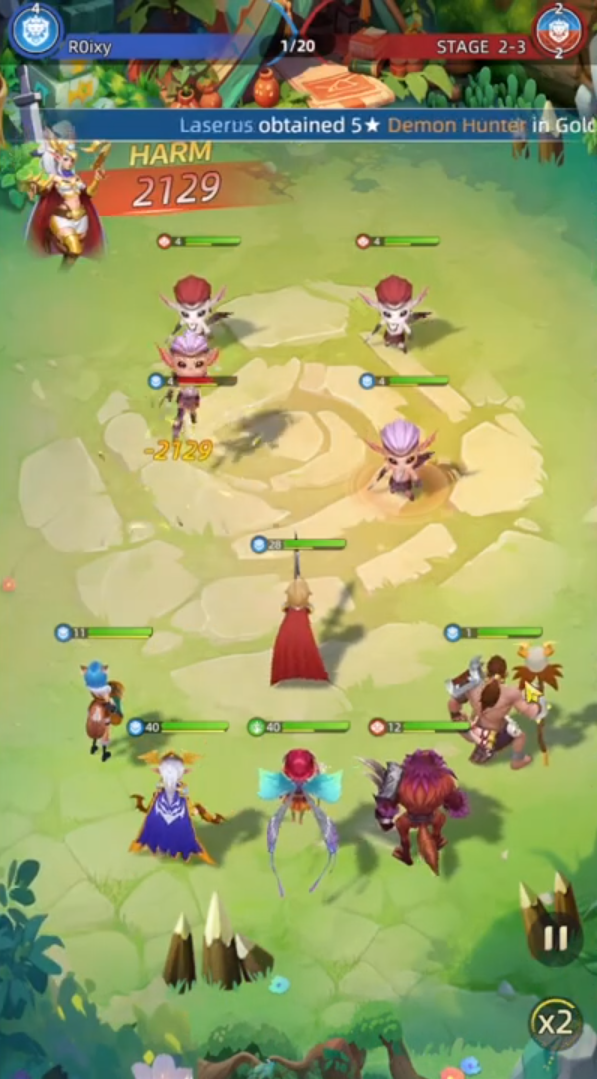 Thần Ma Arena battle scene