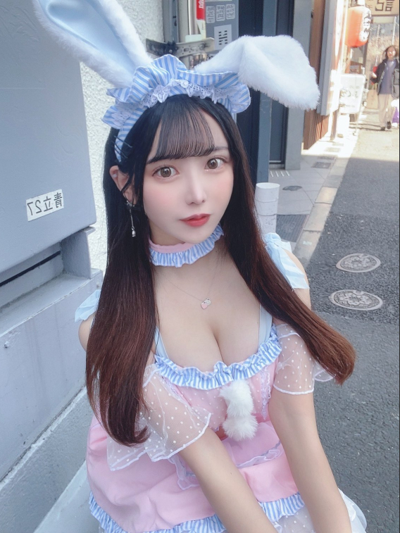 Rika at Disneyland with friends