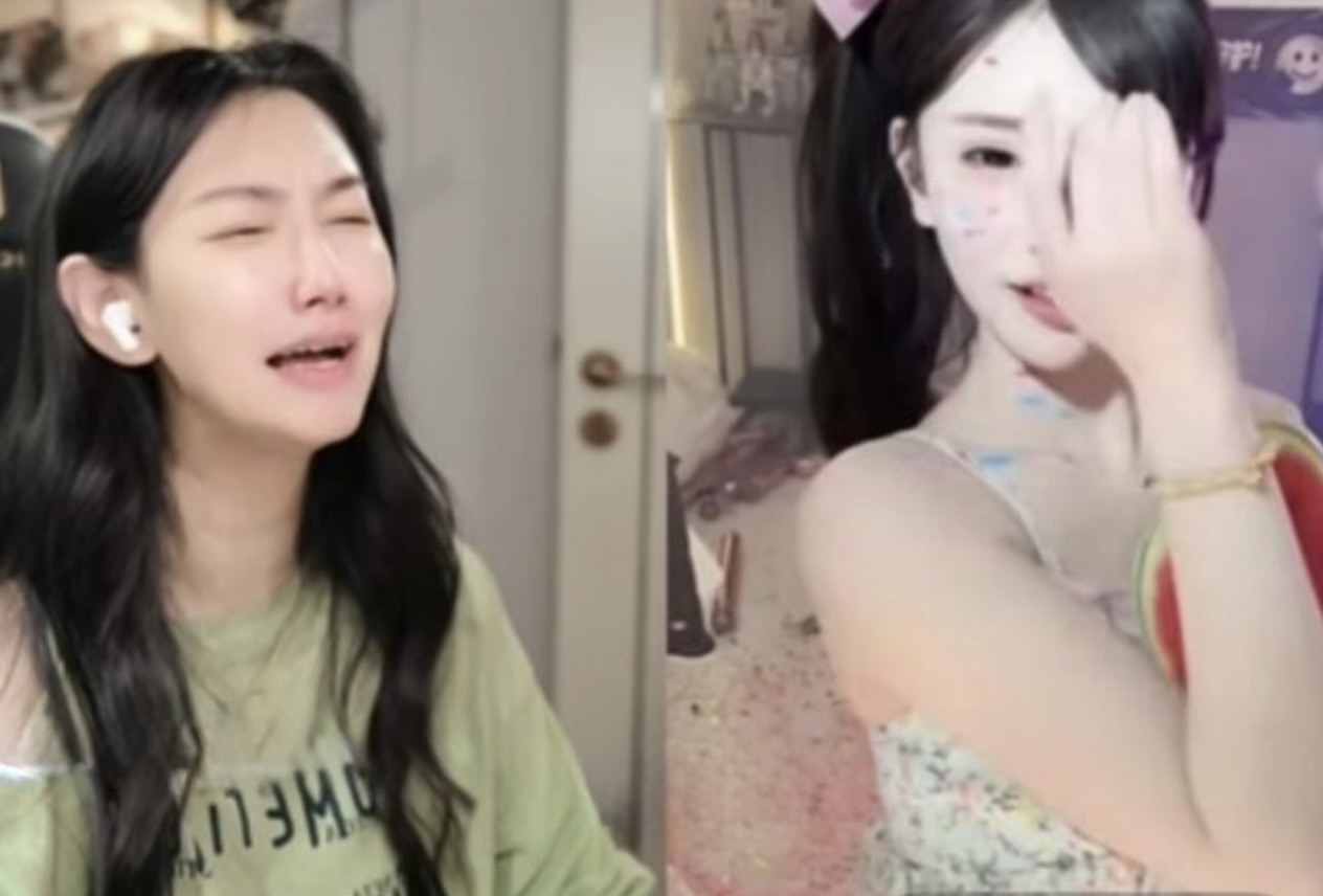 Xiao Cang breaks down on stream