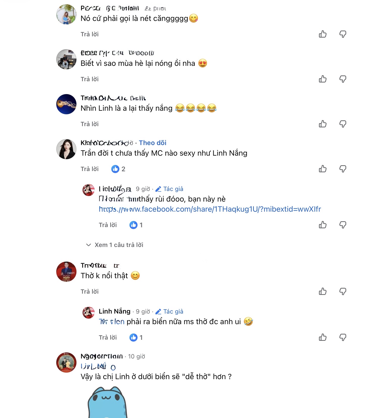 Esports Host Linh Nang Stuns Fans with Beach Bikini Photos 8 Fans reacting to Linh Nang photos