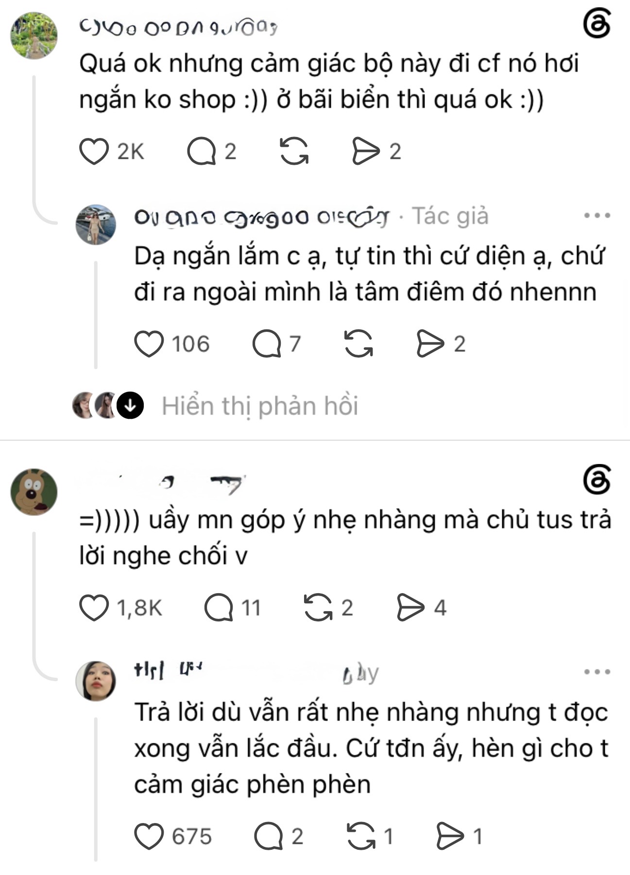 Young woman responding defiantly to online criticism