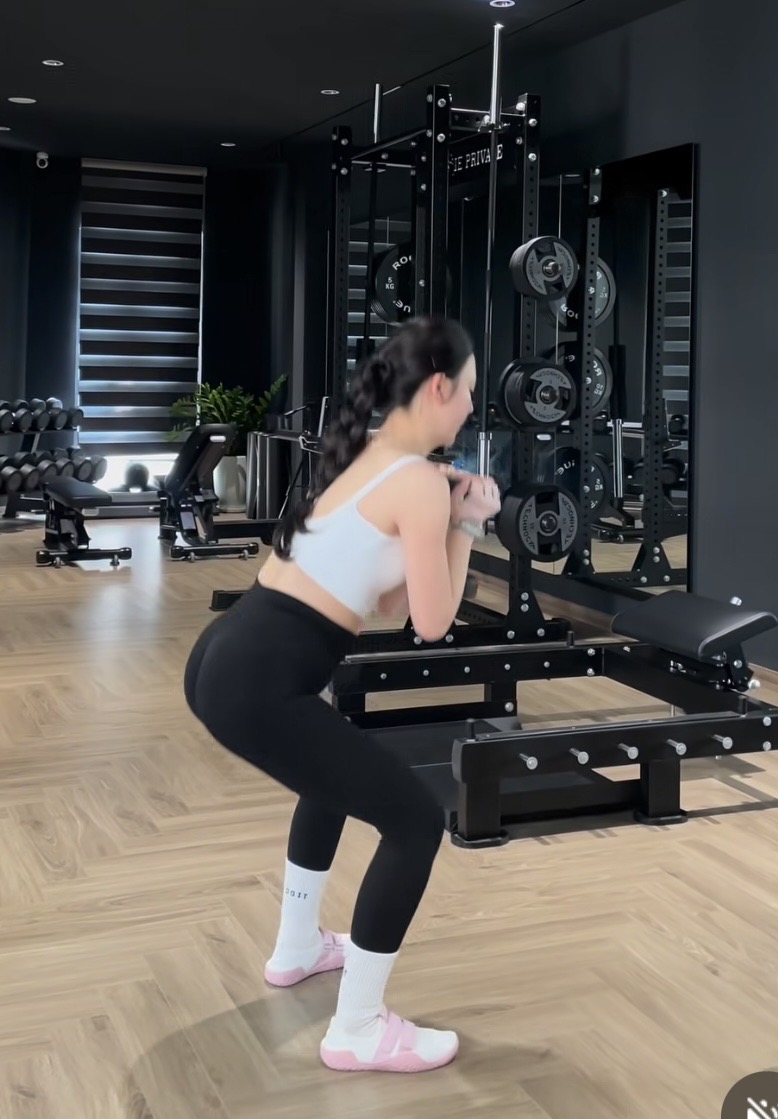 Private gym interior with female clients