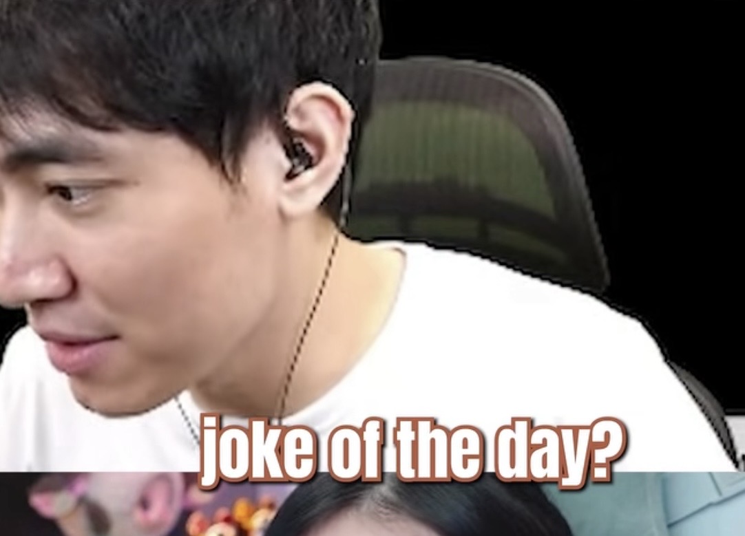 Levi and female streamer during livestream