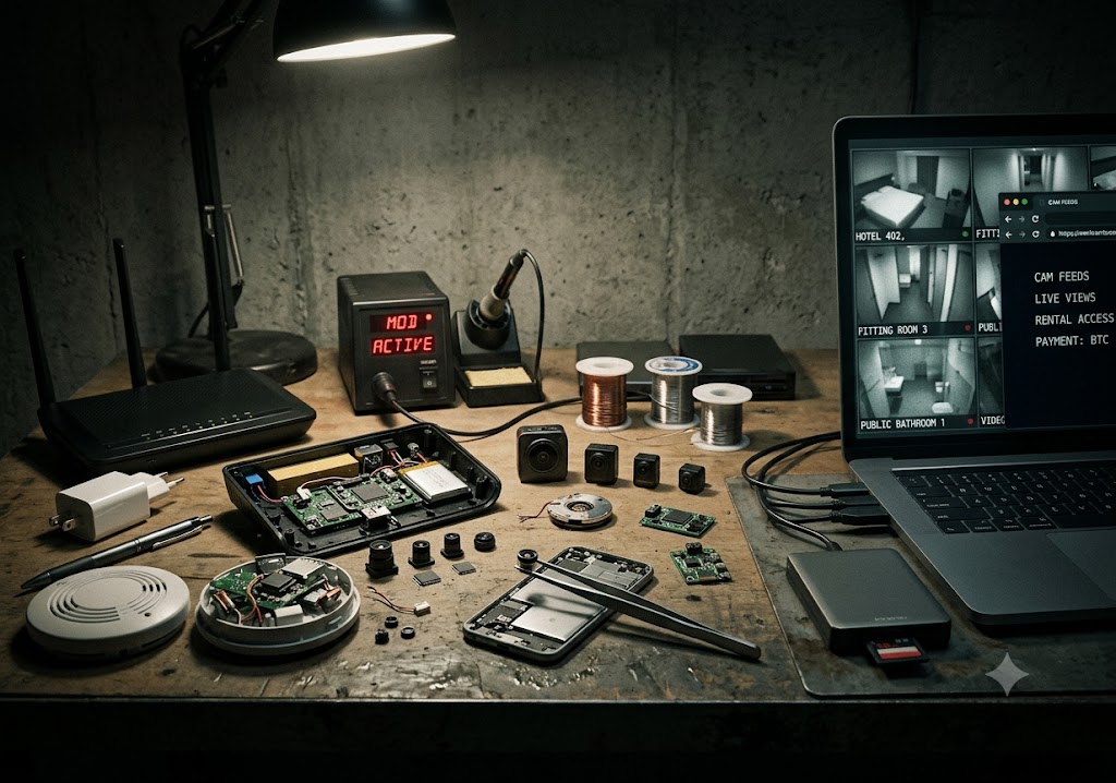 The Dark Truth Behind Hidden Spy Cameras and Exploitation Rings 2 Examples of disguised spy cameras in personal items