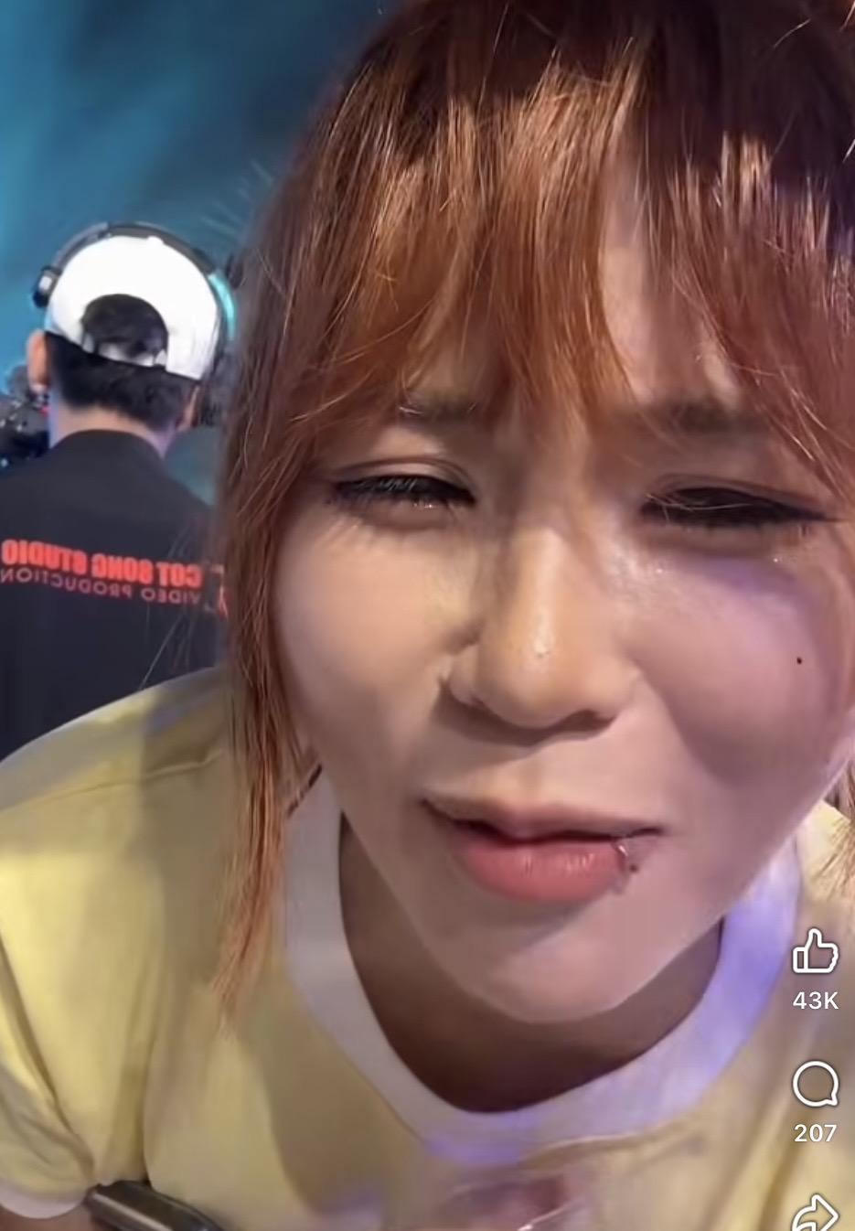 MisThy Shares a Sweet Cheek Kiss with Male Colleague at Wedding 5 MisThy smiling at wedding