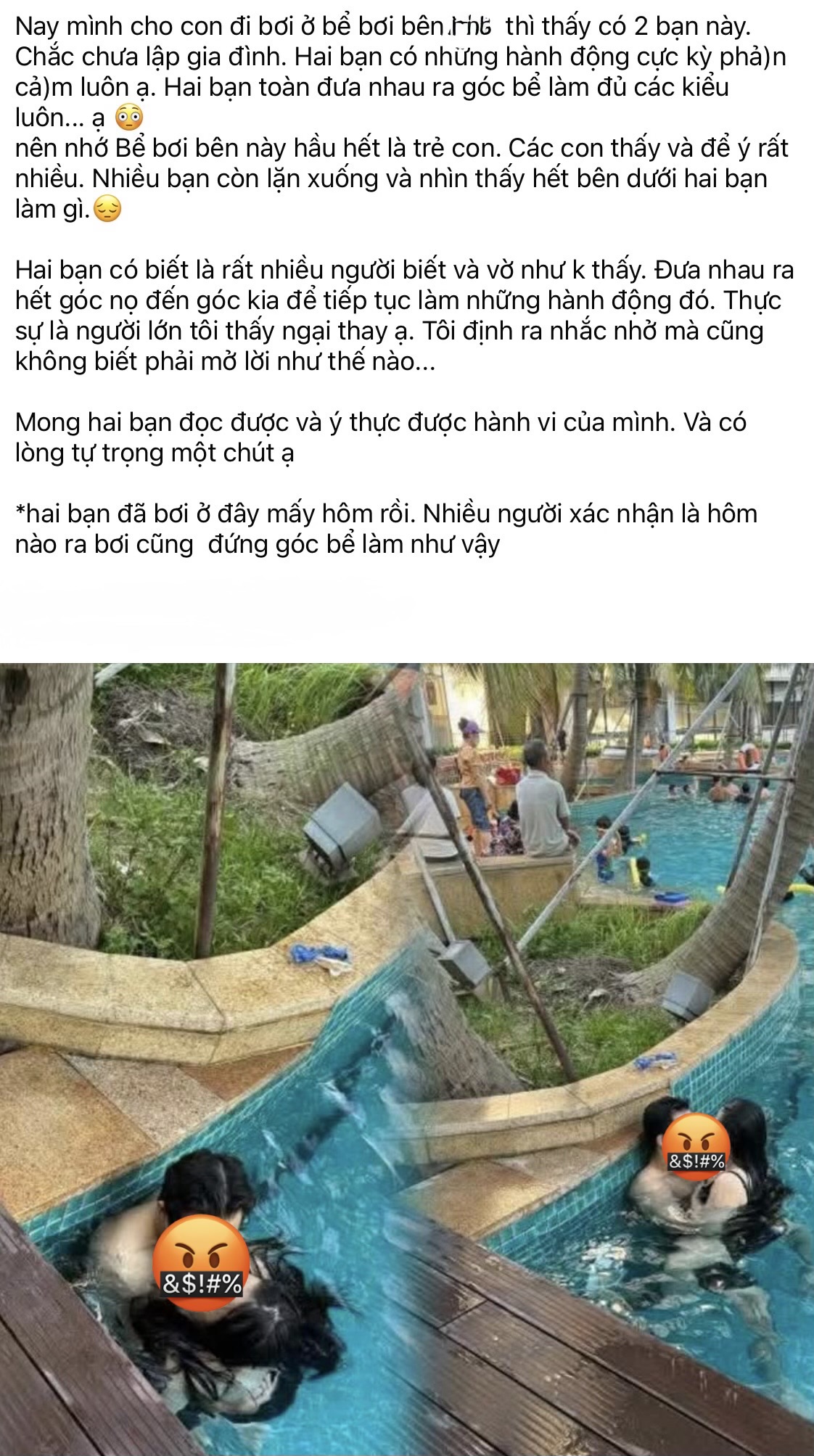 Couple Sparks Outrage with Public PDA at Crowded Pool 1 Young couple behaving inappropriately at public pool