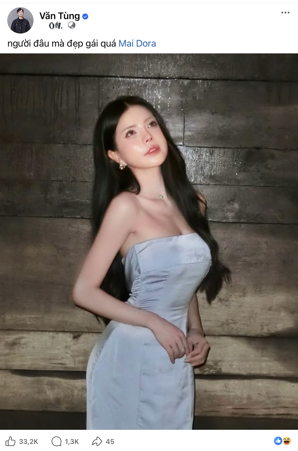 Caster Văn Tùng’s Sweet Compliment Sparks Skin-Buying Jokes 1 Mai Dora in a stunning dress