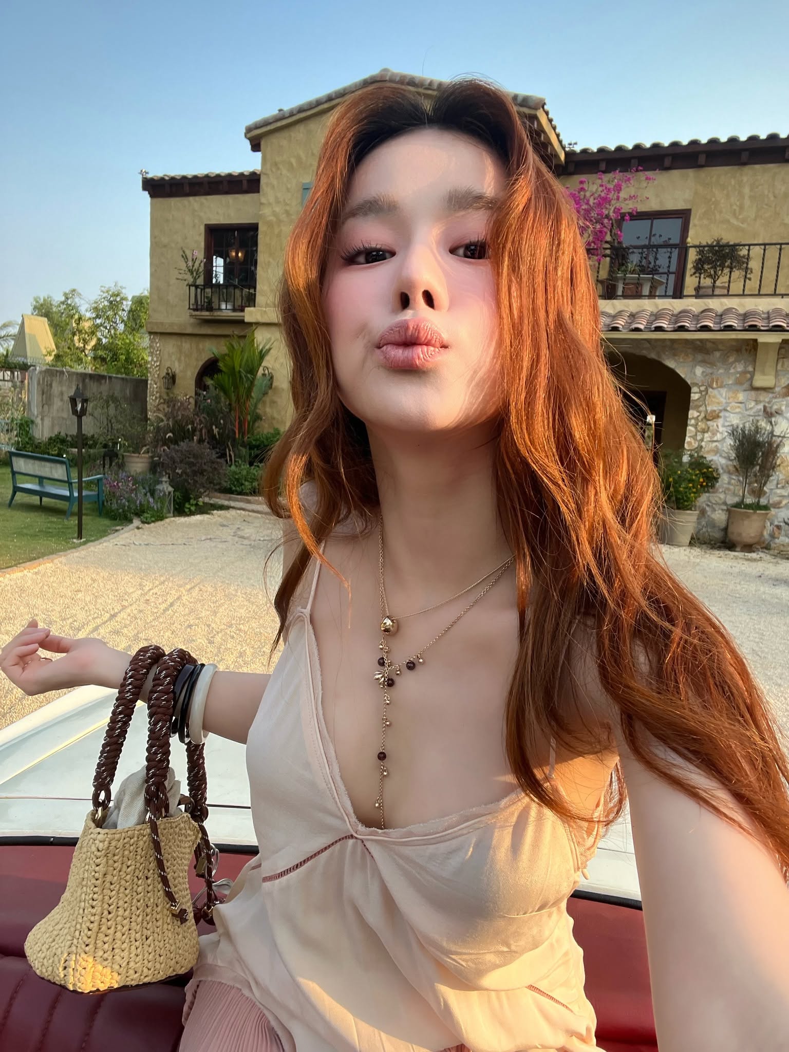 The actress still favors a youthful, sexy style
