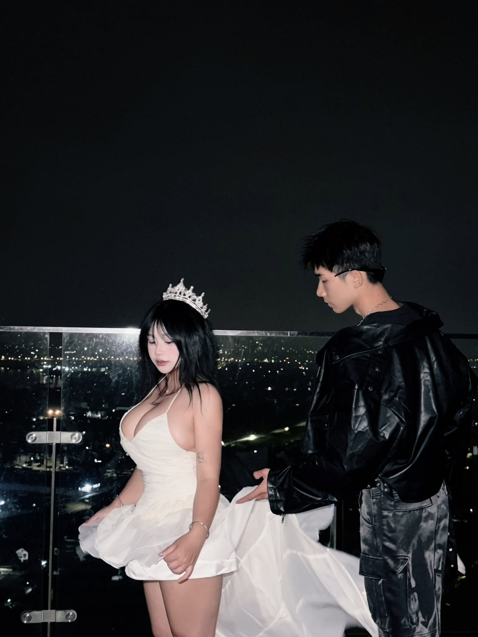 Ha Anh with boyfriend